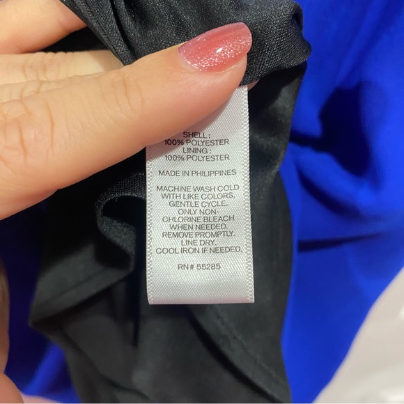 EXPRESS Women’s Elegant Spaghetti-Strap Blouse - royal blue, size M - Picture 6 of 6